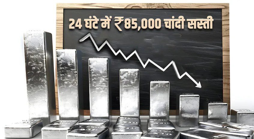 Gold-Silver Crash: अचानक टूटा बुलबुला… 85,000 रुपये तक गिरी चांदी, सोने में भी भारी गिरावट