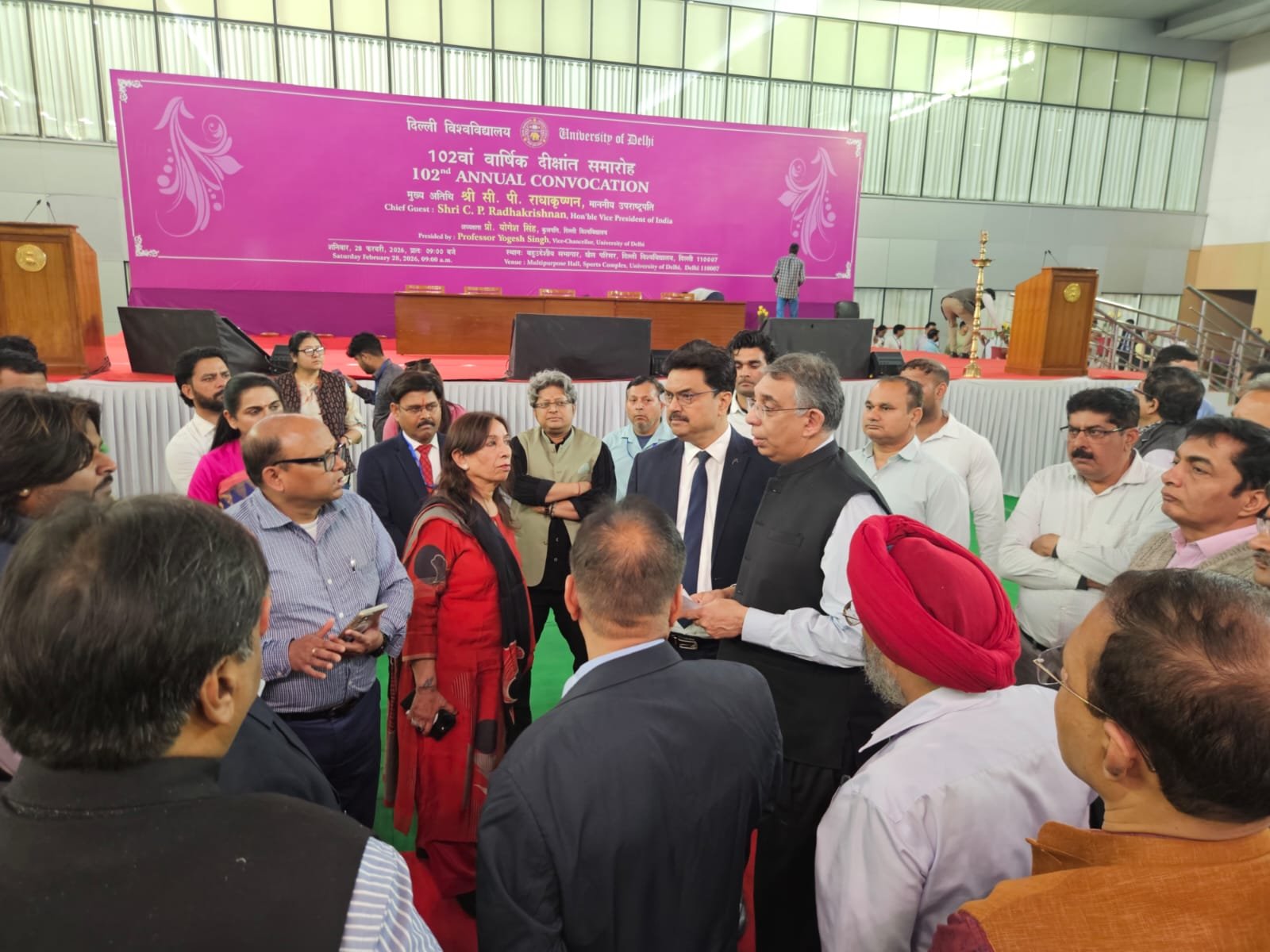 दिल्ली विश्वविद्यालय का 102 वां दीक्षांत समारोह 28 फरवरी को | समारोह के मुख्य अतिथि होंगे उप राष्ट्रपति सी.पी. राधाकृष्णन डीयू वीसी प्रो. योगेश सिंह करेंगे अध्यक्षता